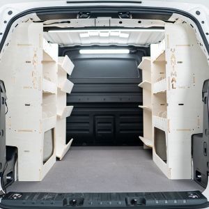 VW ID Buzz Cargo Full Van Racking: Adjustable with NS Side Load & OS Shelves