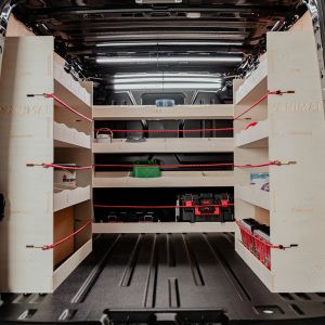 Fiat Talento 2016-2021 SWB Double Rear and Full-Width Bulkhead Van Racking (Triple Pack)