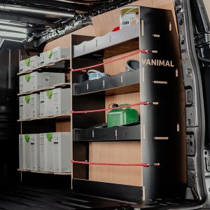 Renault Trafic 2014- SWB Hexaboard Full Driver Side Ply Racking with Front Festool Shelving