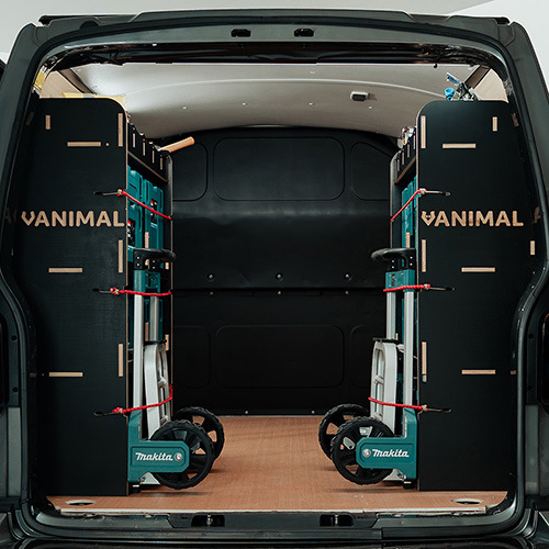 Hexaboard Double Rear MakPac/Toolbox Van Racking